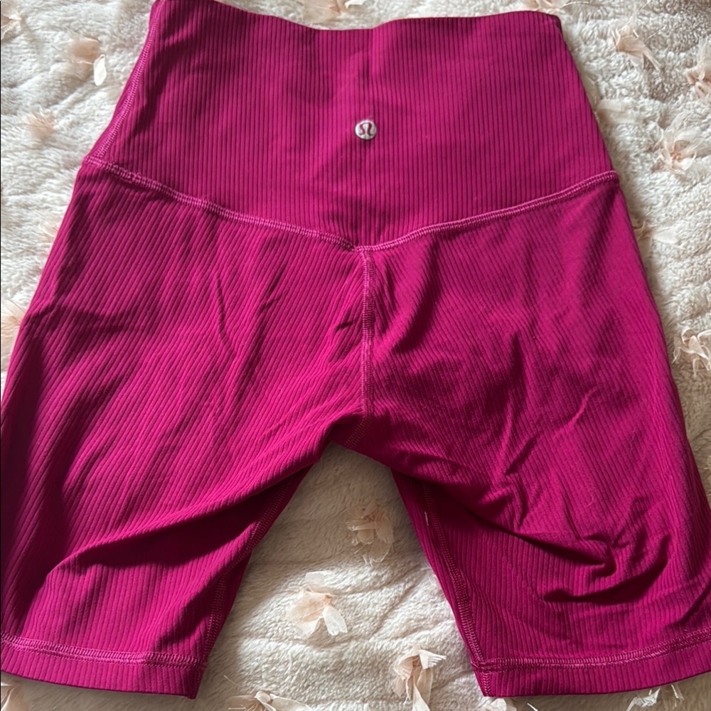 lululemon athletica Women's Pink High-Waisted Shorts